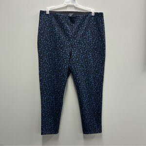 Ann Taylor Women's Blue Patterned Trousers